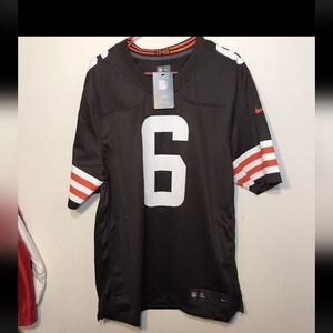 NIKE NFL CLEVELAND BROWNS MAYFIELD #6 1946 ALTERNATE JERSEY MENS L
